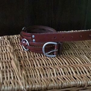 Leather belt